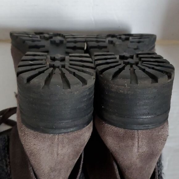 Lucky Brand Ankle Boots Combat Brown Suede Huntress Lace Up Women's WOMAN'S 10 M - Picture 10 of 16